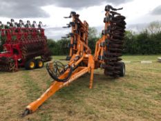 2008 Simba CultiPress III 6.6m hydraulic folding trailed cultivator. Model No: CP/6.6/FW. Serial No: