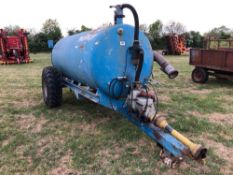 Malgar 1100 single axle vacuum tanker on 13.00-18 wheels and tyres
