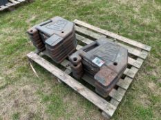 14No JCB 40kg front wafer weights