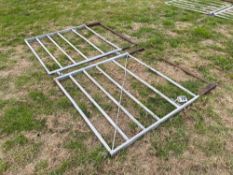 2No 4ft galvanised personnel gates