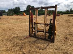 Meijer bale grab with extension, Q-fit attachments, hydraulic operated