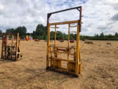 2013 Meijer bale grab with Q-fit attachments, hydraulic operated. Serial No: 0062