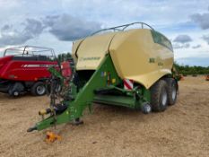 2018 Krone BigPack 1290 HDP II square baler, air brakes, auto-greaser, moisture meter, weigh cell, S