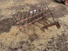 Vintage linkage mounted rake. No VAT