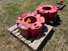 Pair Fendt 1t wheel weights