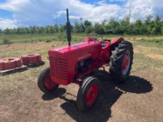 1957 International B250 2wd diesel tractor on 8.00-16 front and 14.9-28 rear wheels and tyres. Recen