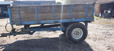 Wooden Single Axle Trailer