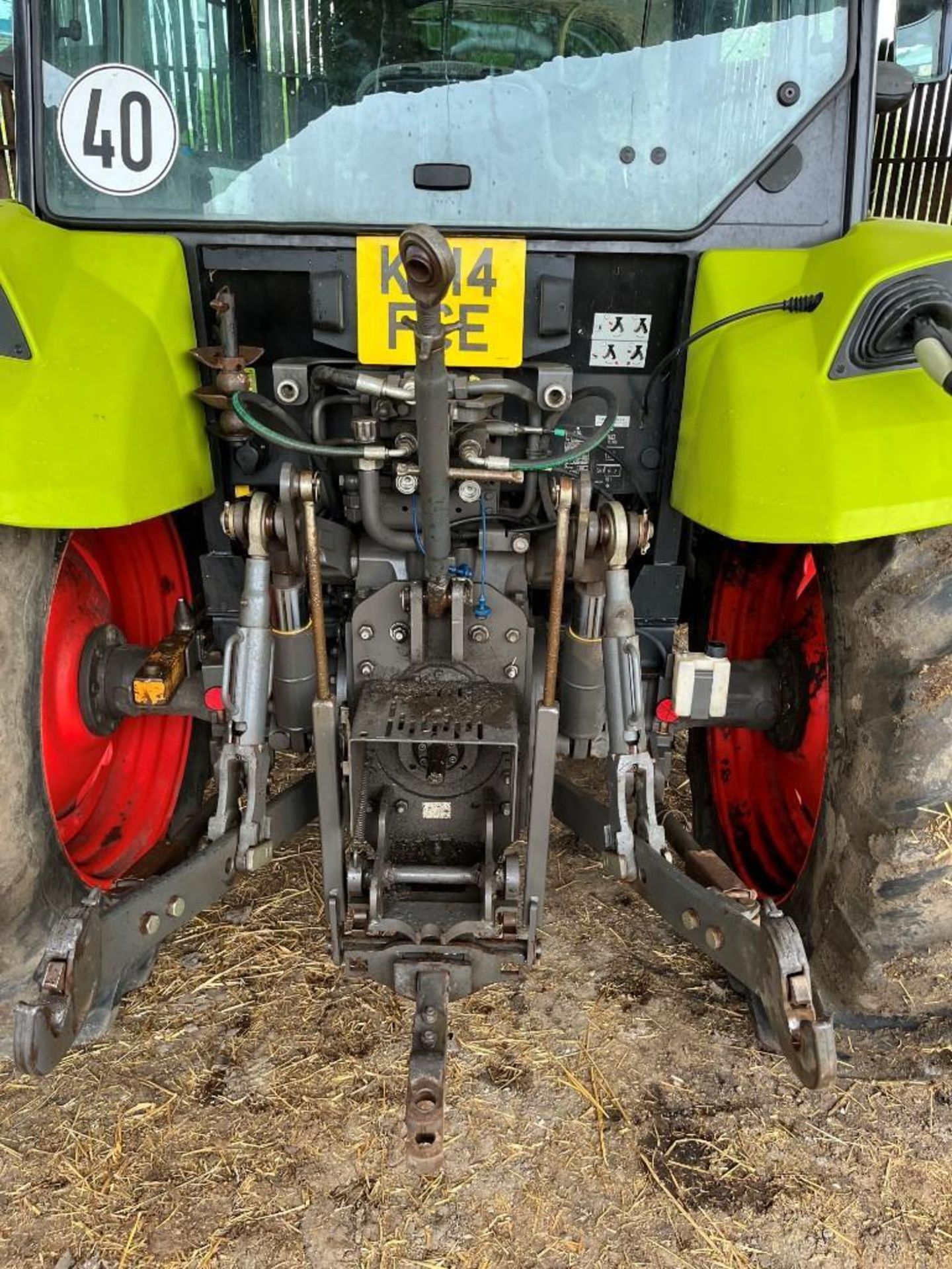 2014 Claas Axos 340 w/ Claas FL100 Front Loader - Image 9 of 15