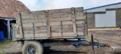Wooden Single Axle Trailer