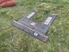 Cast iron fire surround