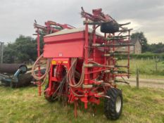 2012 Kverneland Accord TS EVO 6000 6m tine drill, hydraulic folding with tramline markers. Serial No
