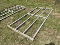 2No. 9ft 9inch Metal gates