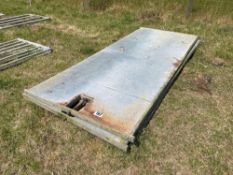 3No 10ft Sheeted doors