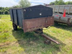 Ferguson trailer chassis with grain box