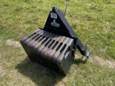 11No. Wafer weights on A-frame linkage mounted