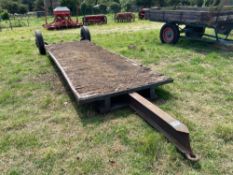 Flat bed 5m single axle trailer