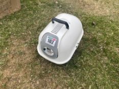 Cat litter tray and bowl. No VAT