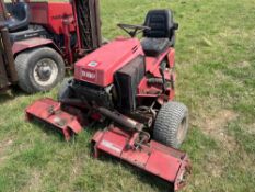 Toro Reelmaster 216 3 wheel 3 gang cylinder mower. Serial No: 03410-81196