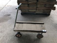 Wooden workshop trolley