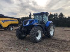 2017 New Holland T7.230 4wd 50kph Power Command tractor with 4 manual spools, air brakes, cab and fr