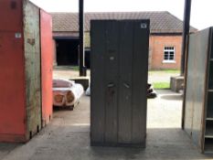 2No Grey storage cabinets