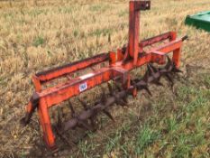 Speed Engineering 7' grass aerator, linkage mounted. Serial No: SH039289