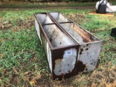 2No Galvanised 6ft pig feeders