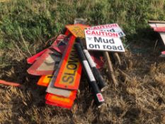 Quantity hazard/warning signs