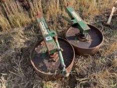 2No. Cousins subsoiler depth wheels
