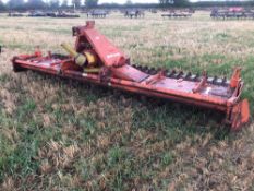 Howard Farmhand HK30 4m power harrow with wavy packer roller. Serial No: 175306448