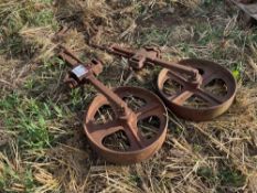 Quantity metal depth wheels