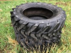 Pair 13.6-24 tyres
