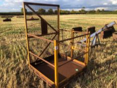 1995 S&J Wright man basket, tine mounted. Serial No: 9561