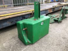 John Deere 1500kg linkage mounted weight block