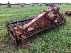 Massey Ferguson MF768 3m power harrow with rear tooth packer, spares or repair