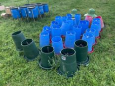 Quantity poultry / game feeders