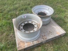2No. Rims to suit 385/65R22.5 tyres