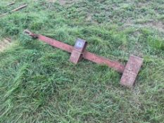 Tine mounted lifting crane