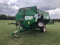 2006 Keenan Klassik 140 diet feeder, single axle on 385/65R22.5 wheels and tyres, PTO driven. Serial