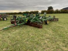 1998 John Deere 410A Mulch Tiller 5.3m heavy duty cultivator, trailed. Serial No: Z0410A8800049 ​​​​