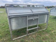 Galvanised calf creep feeder
