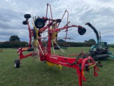 2011 Pottinger Europ 881A twin rotor rake, PTO driven, hydraulic folding. Serial No: 2500001896