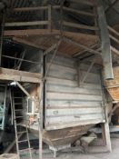 25t Crittall bin with tapered bottom, sold in situ, buyer to remove