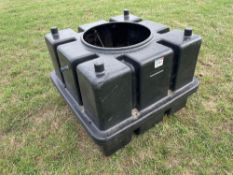 Black plastic tank