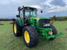 2009 John Deere 6830 Premium 40Kph AutoQuad, 4wd tractor, front TLS, 3 manual spools c/w 2012 Zuidbe