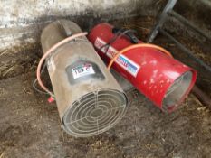 2 No. gas space heaters