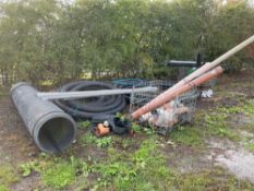 Quantity of miscellaneous plastic piping