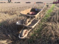 2No wheel barrows. NO VAT