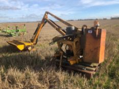 McConnel hedge cutter with 1.3m flail head, cable control, PTO driven.