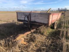 3t dropside, hydraulic tipping single axle trailer on 7.5-16 wheels and tyres